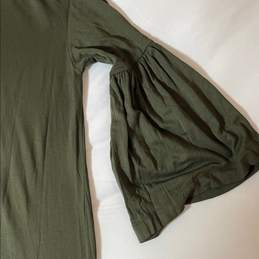 Lou & Grey Olive Green Hooded Pullover Dress - Picture 4 of 5